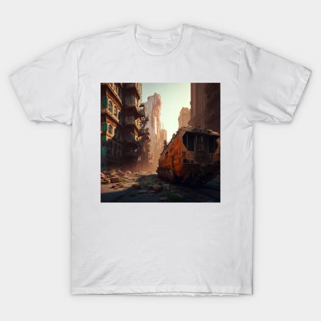 In the wastelands : Abandoned metro T-Shirt by Lagavulin01